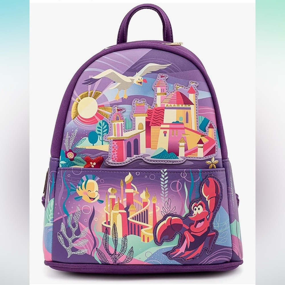 Loungefly The Little Mermaid Castle Series Backpack